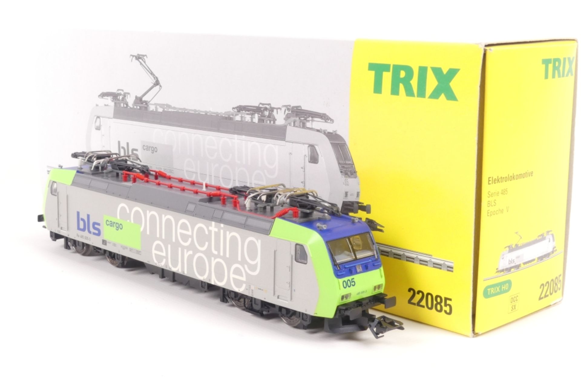 TRIX 2089TRIX 2089, BLS cargo E-Lok Re 485silber/blau, excellenter Originalzustand, OR