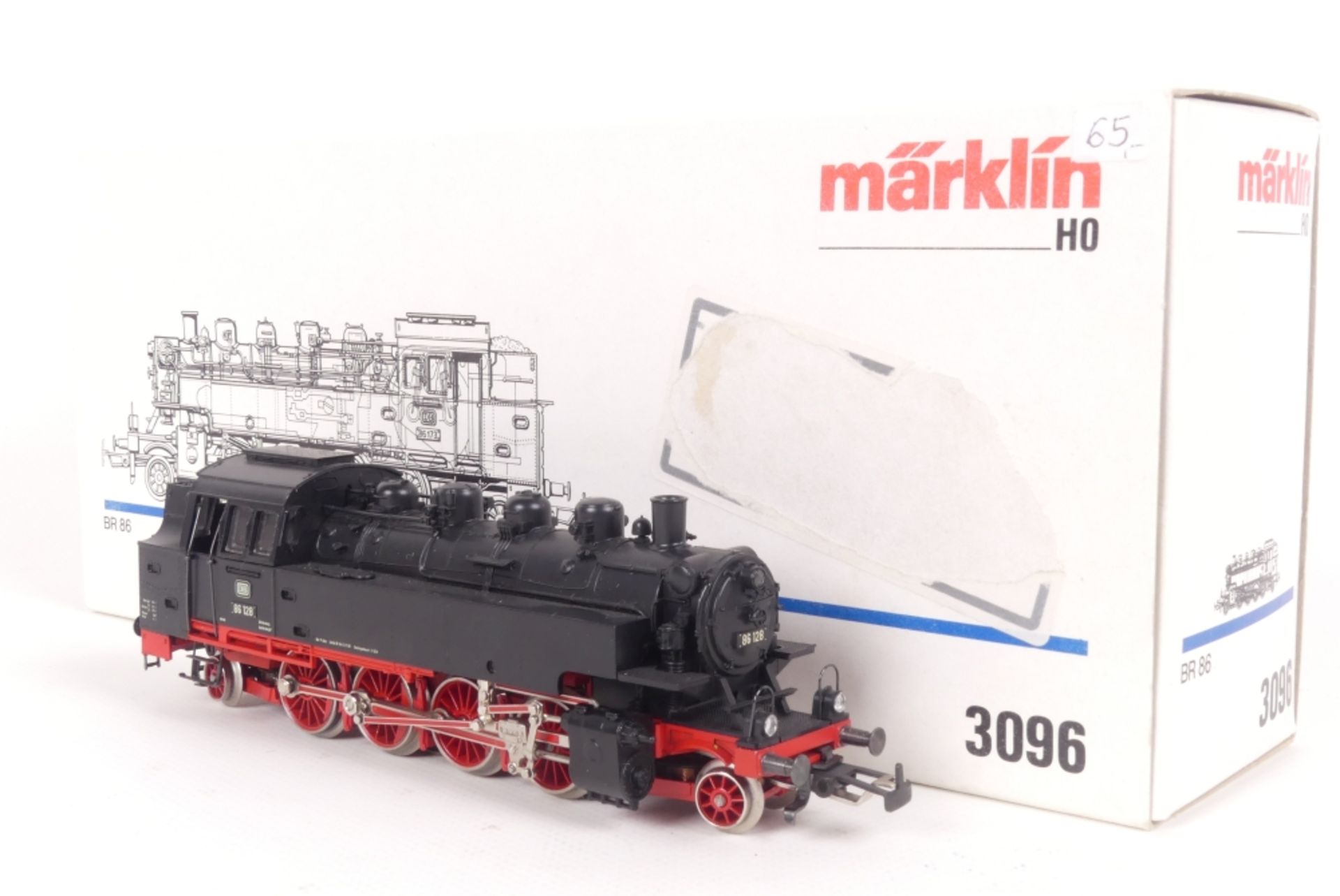 Märklin 3096Märklin 3096, Tenderlok "86 128" der DB, analog,Räder fest, vermutlich