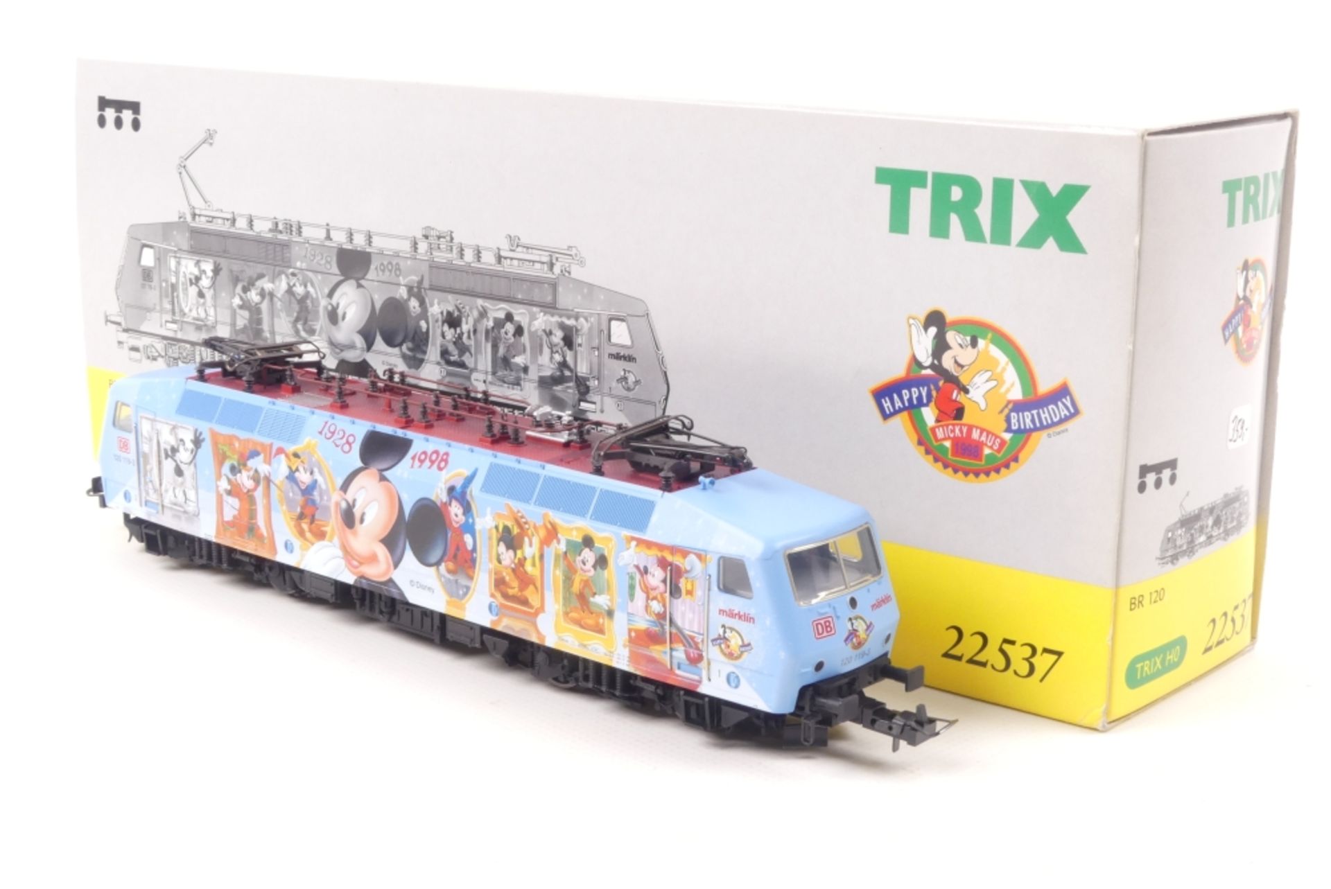 TRIX 22537TRIX 22537, DB E-Lok 120, (Sonderlackierung mit Micky Mouse), sehr gut erhal
