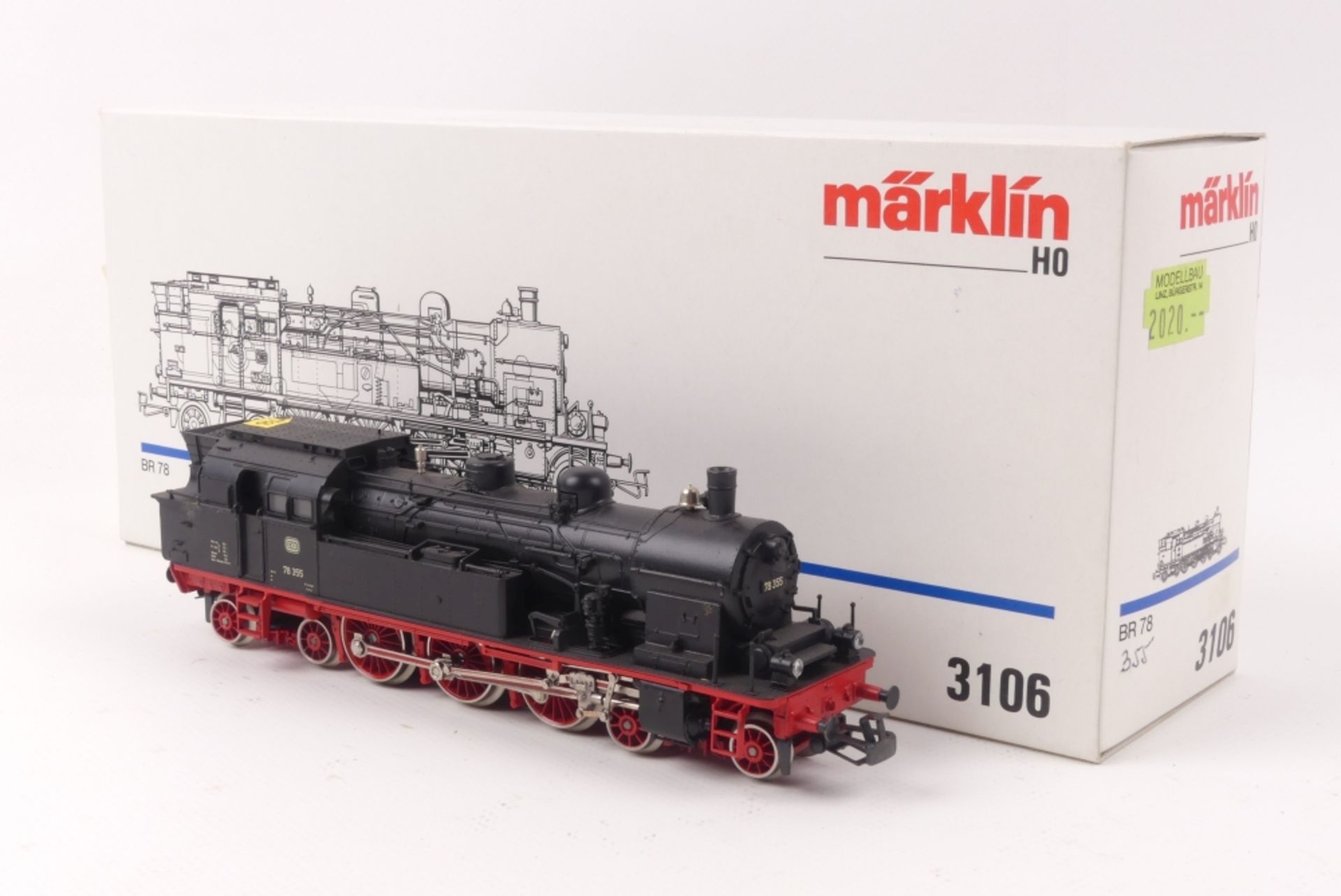 Märklin 3106Märklin 3106, Tenderlok "78 355" der DB, analog, ohne erhabene Schilder