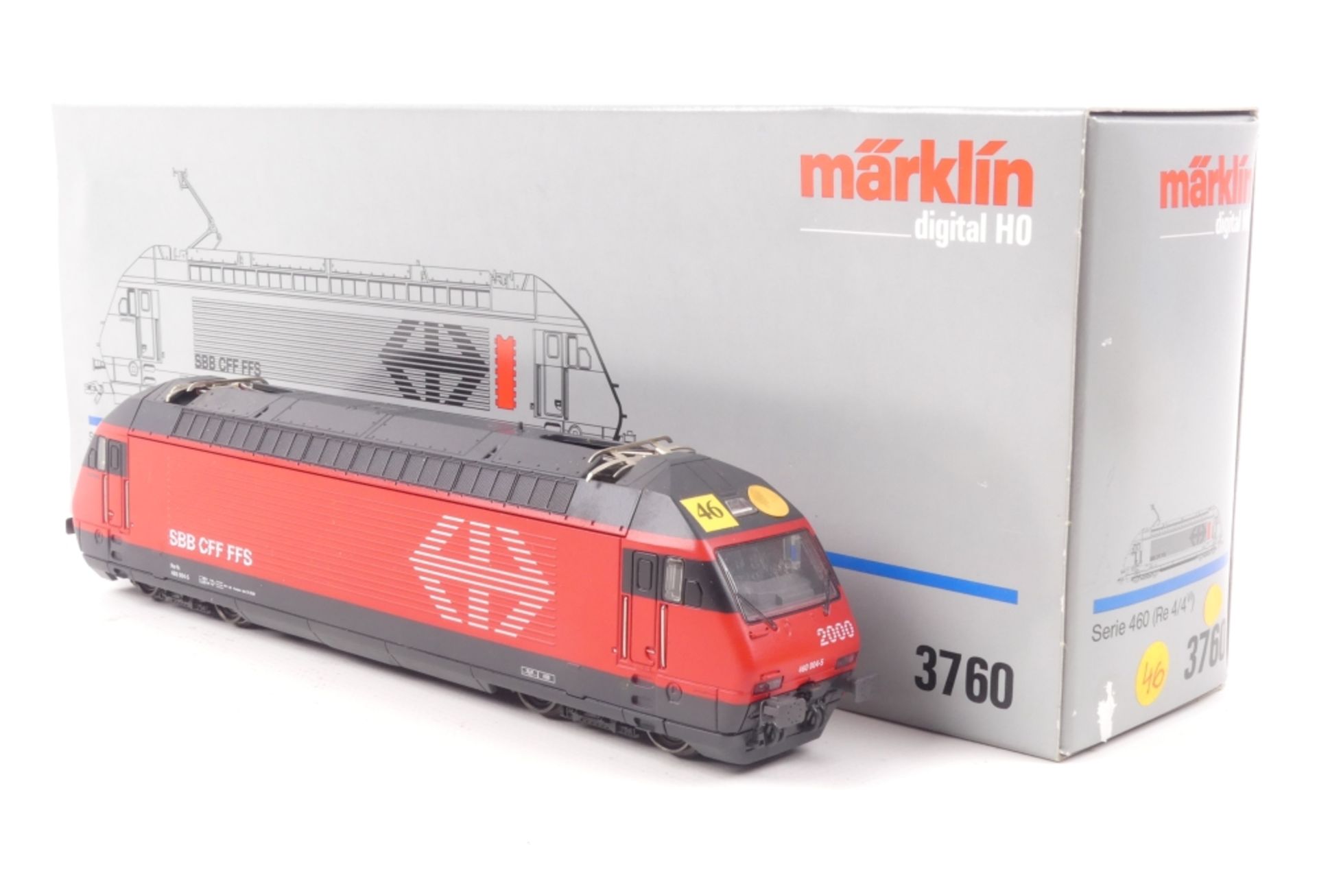 Märklin 3760Märklin 3760, Elektrolok Re 4/4 VI "460 004-5" der SBB, Kreuzpfeil-Signe