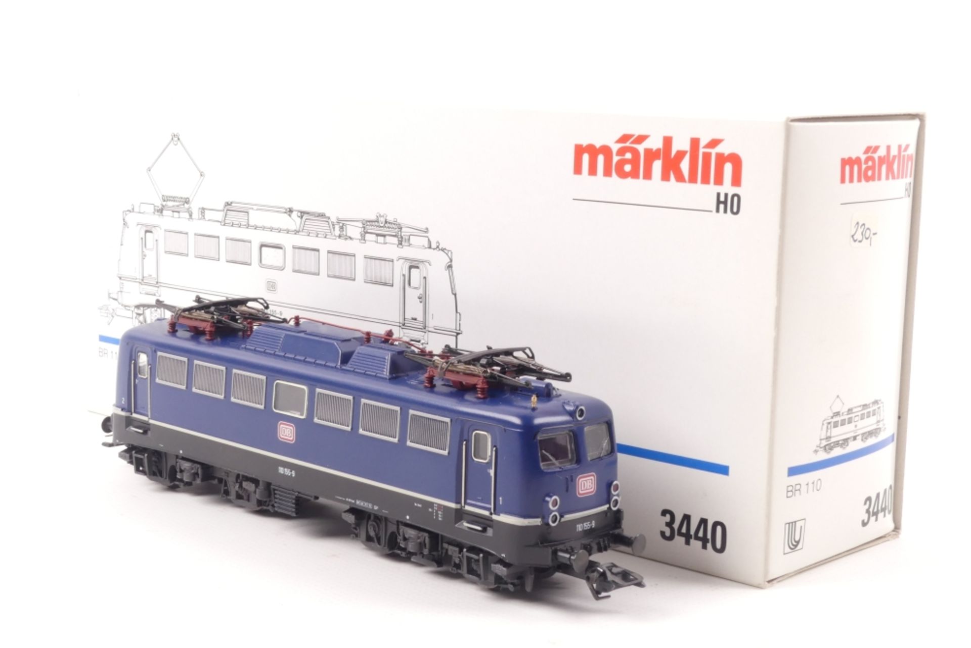 Märklin 3440Märklin 3440, Elektrolok "110 155-9" der DB, Umbau auf 2L-Gleichstrom oh