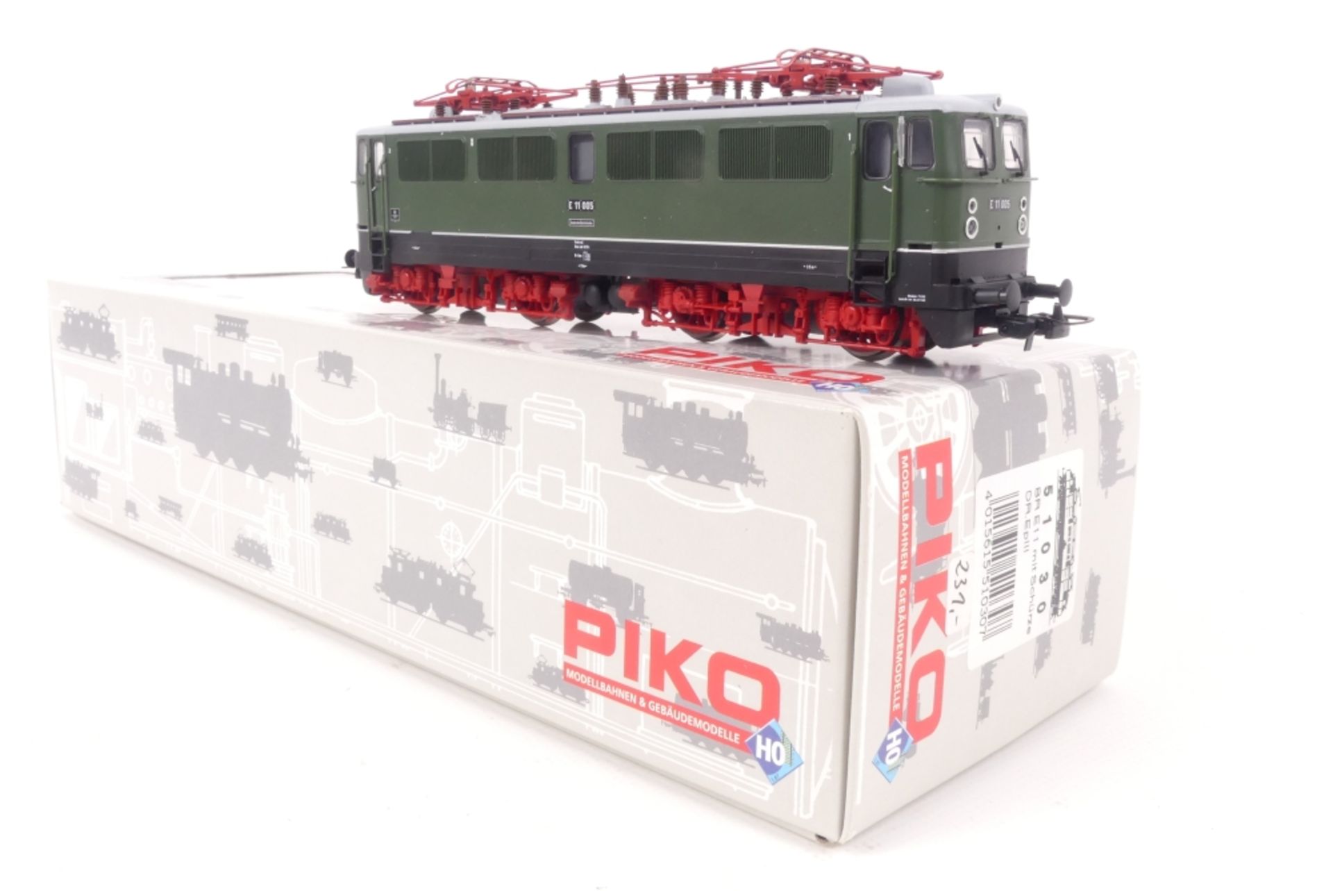 PIKO 51030PIKO 51030, DR E-Lok E11, grün/rot, excellenter Originallzustand, Kleinteil