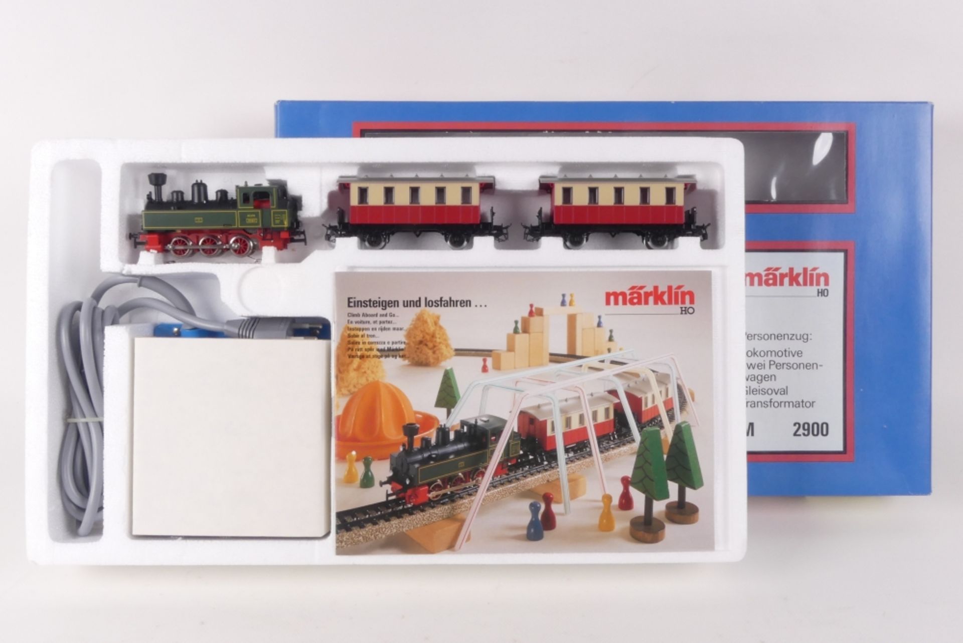 Märklin 2900Märklin 2900, Personenzug-Anfangspackung, Tenderlok "KLVM 3087", zwei Wa