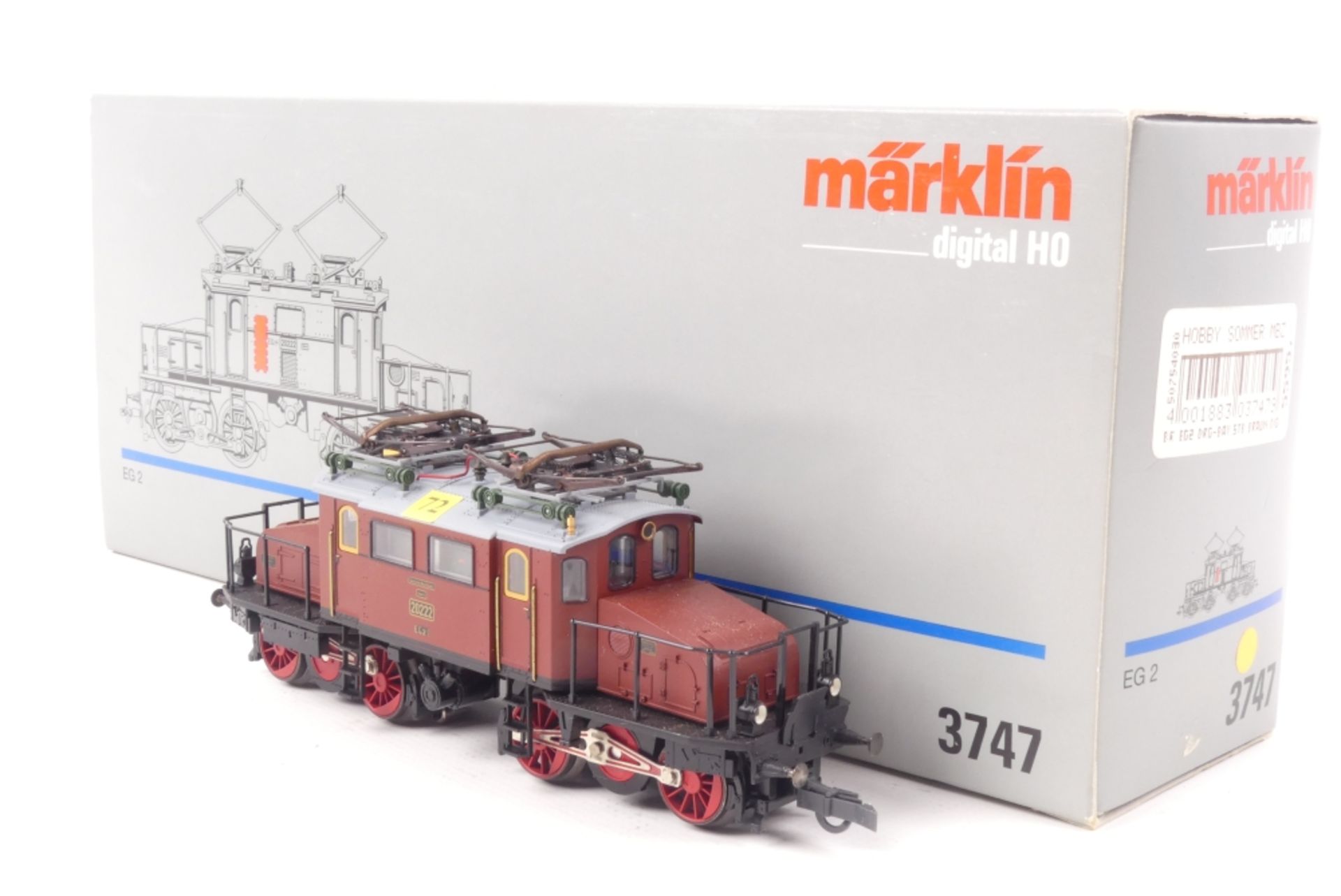 Märklin 3747Märklin 3747, Elektrolok EG 2 "20222" der DRG, Digital-*-Technik, bekleb