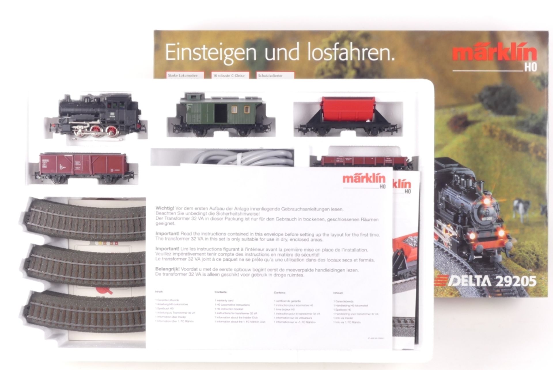 Märklin 29205Märklin DELTA 29205, Güterzug-Startpackung, Tenderlok "89 005", Treibr