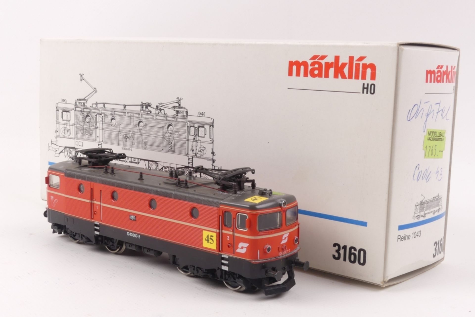 Märklin 3160Märklin 3160, E-Lok "1043 007-2" der ÖBB, digital umgerüstet, Adresse