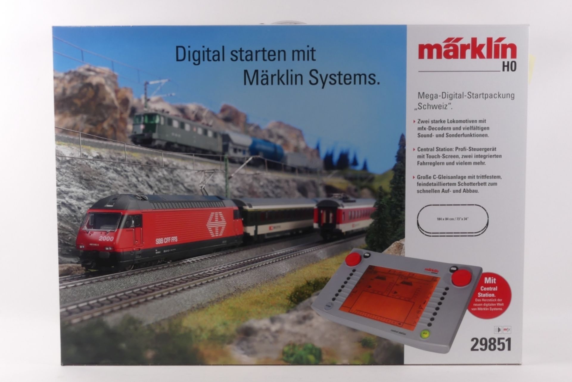 Märklin 29851Märklin 29851, Startpackung Schweiz E-Loks Serie 460 SBB u. 660 (Aa6/6)
