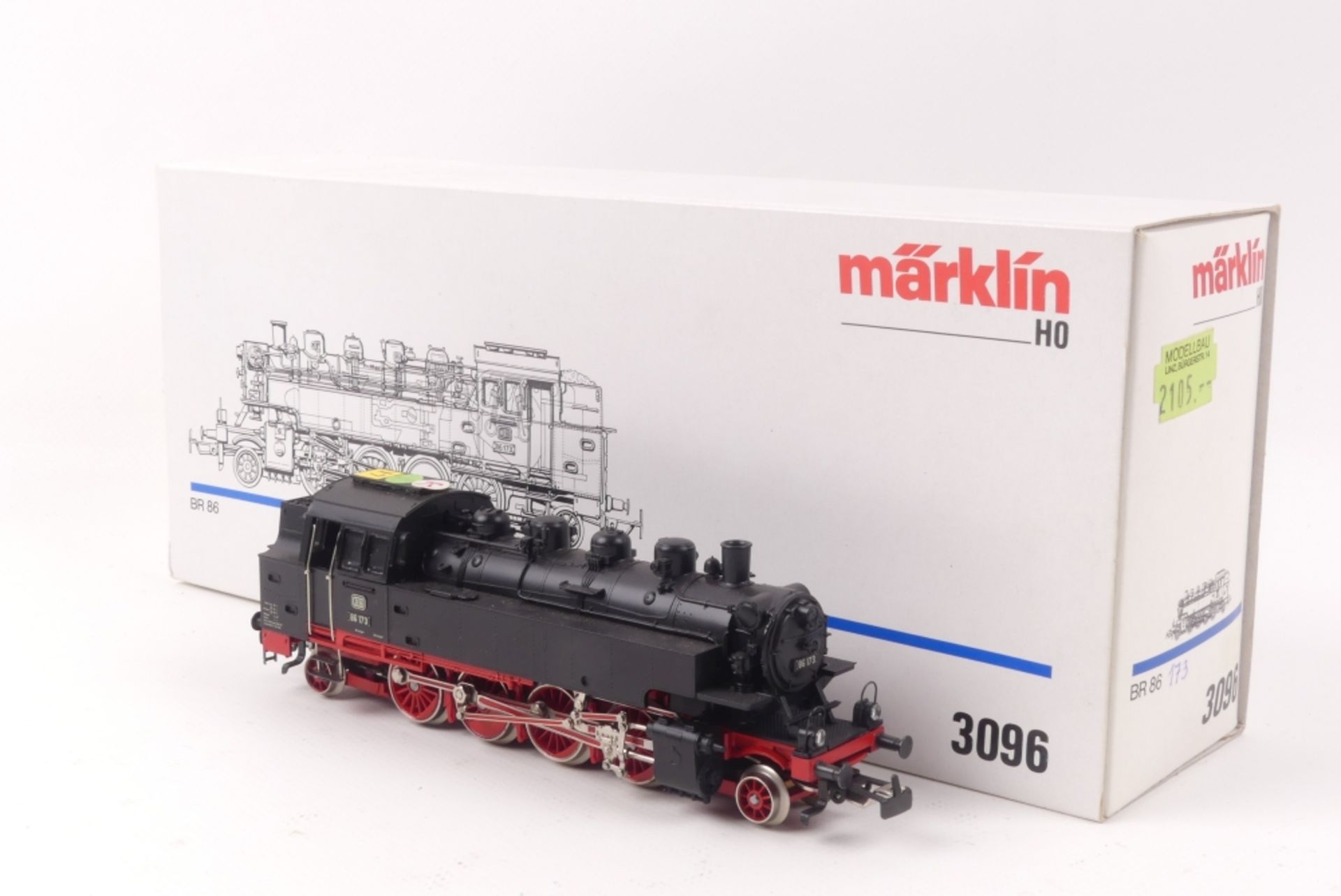 Märklin 3096Märklin 3096, "BR 86 173" der DB, analog, beklebt, sonst sehr guter Zust