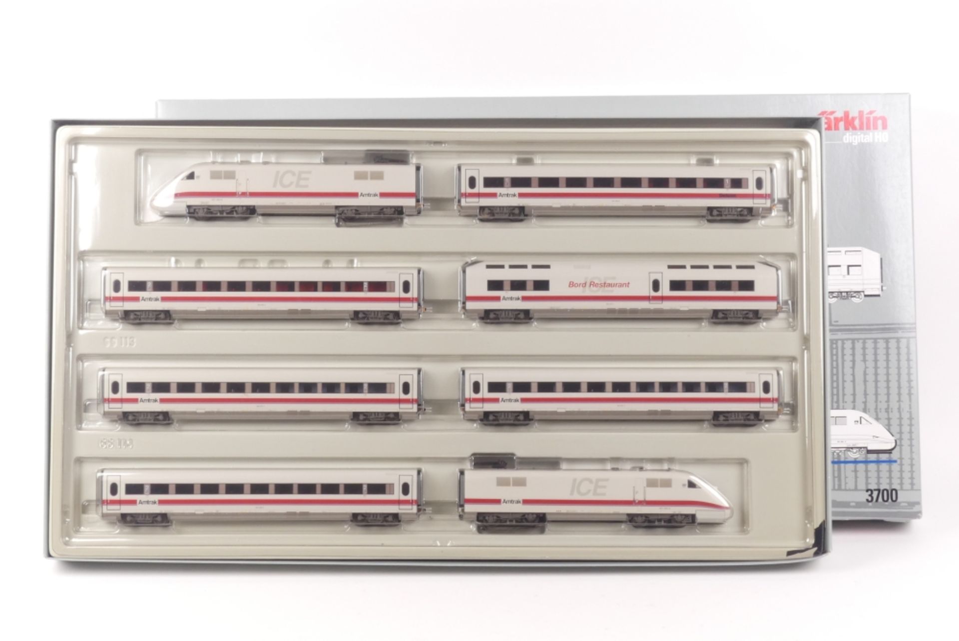 Märklin 3700Märklin 3700, achtteiliger Schnelltriebwagen ICE der "Amtrak", Digital-*