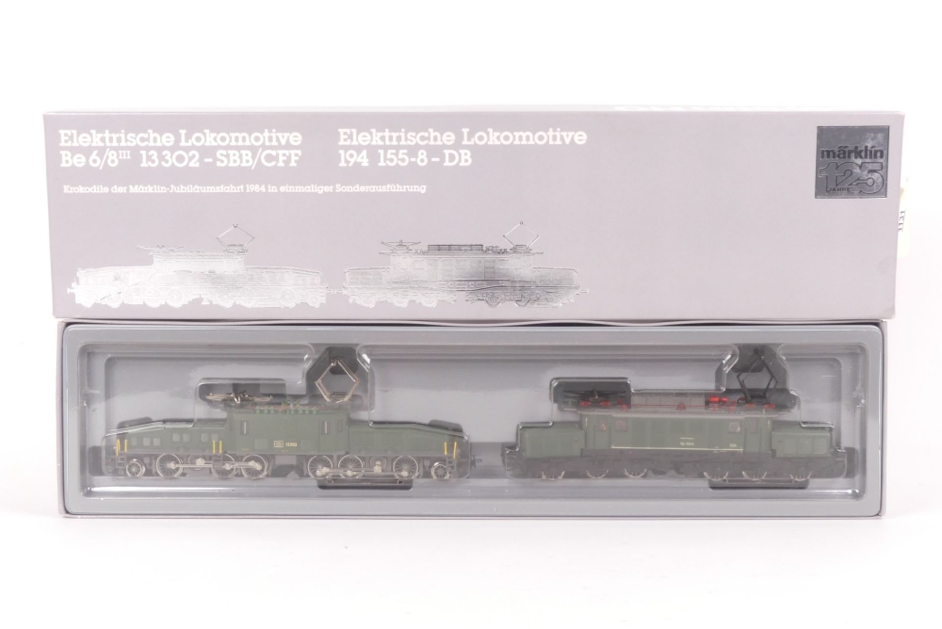 Märklin 3300 Märklin 3300, Krokodil-Doppelpackung, analog, "13302" der SBB, fährt zögerlich, "194