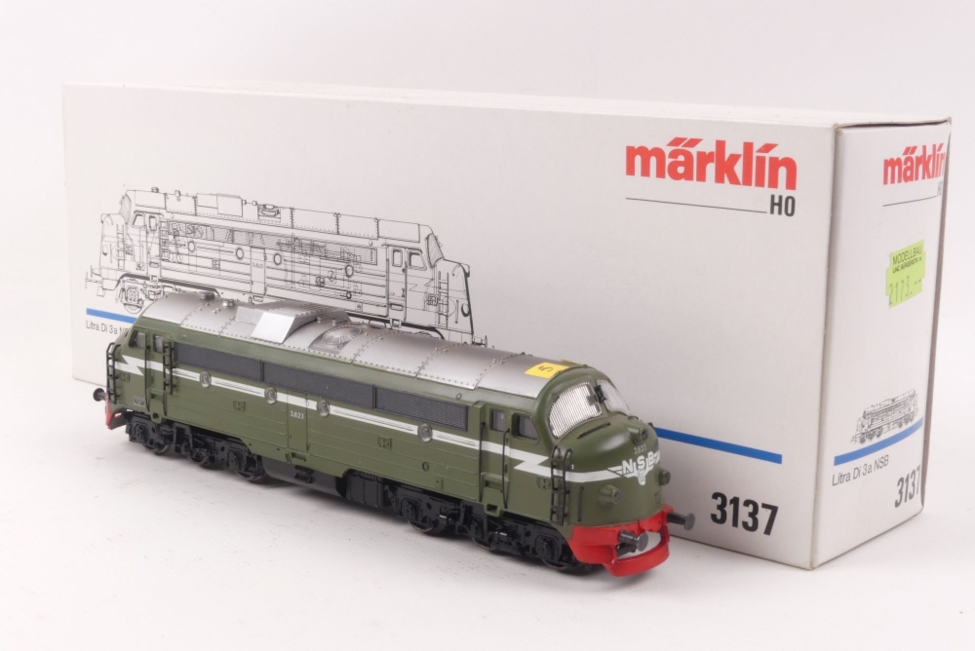 Märklin 3137Märklin 3137, Diesellok "3.623" der NSB, analog, Räder fest, vermutlich