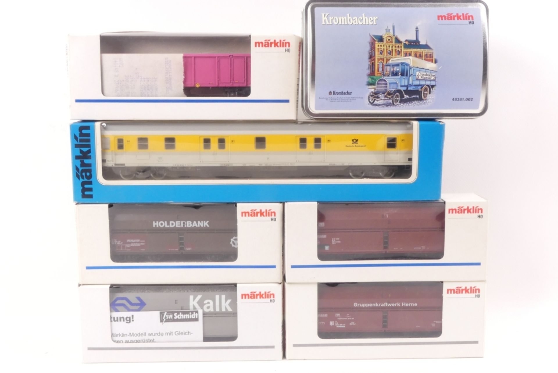 Märklin sieben WagenMärklin sieben Wagen, 4718, 4691, 4626, 46254, 48577, 4279, 4828