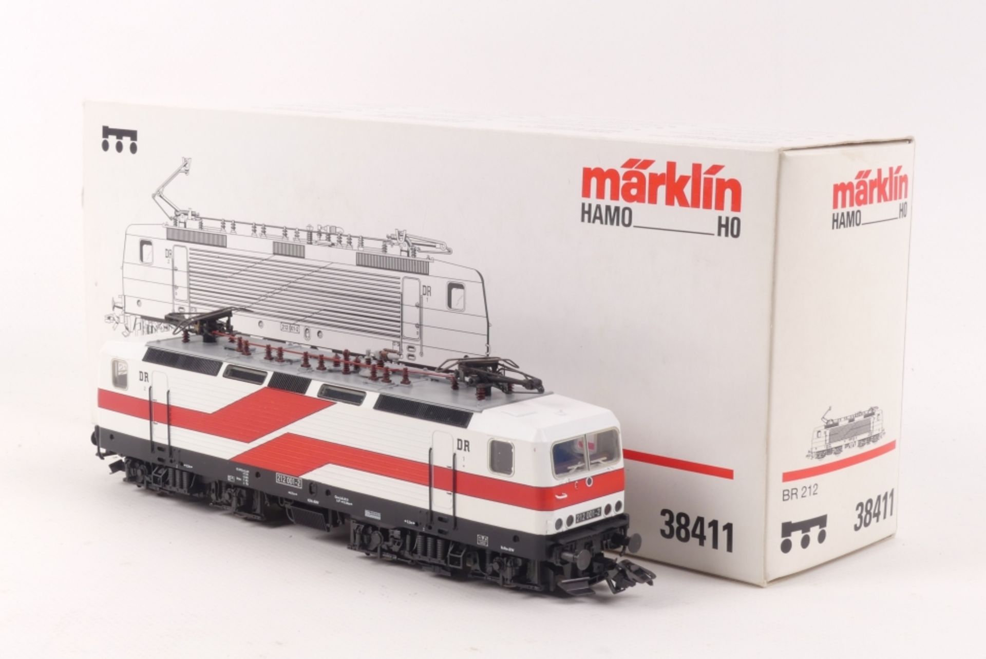 Märklin 38411Märklin 38411, Hamo Elektrolok "212 001-2" der DR, analog, 2L-Gleichstr