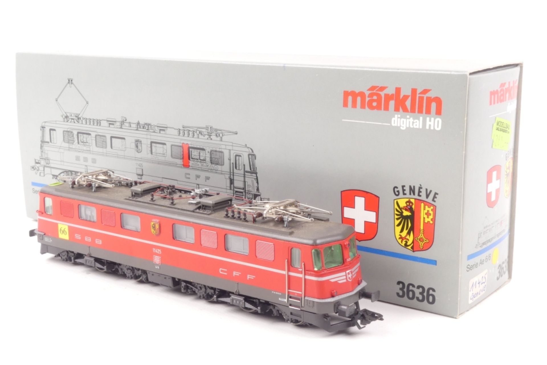 Märklin 3636Märklin 3636, Elektrolok Ae 6/6 "11425" der SBB, Wappen "GENÈVE", Digit