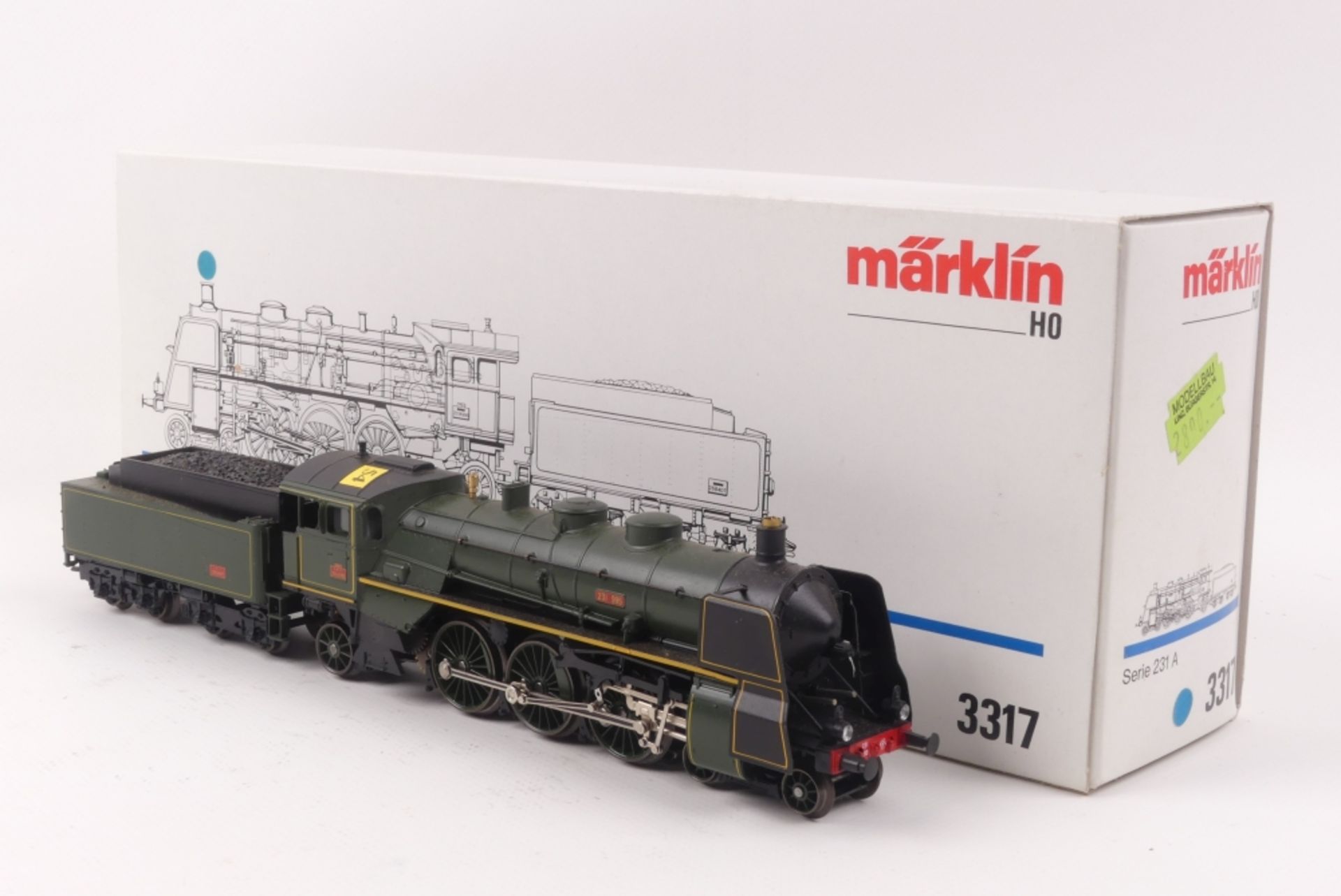 Märklin 3317Märklin 3317, Dampflok "231 A 995" der SNCF, analog, beklebt, sonst sehr