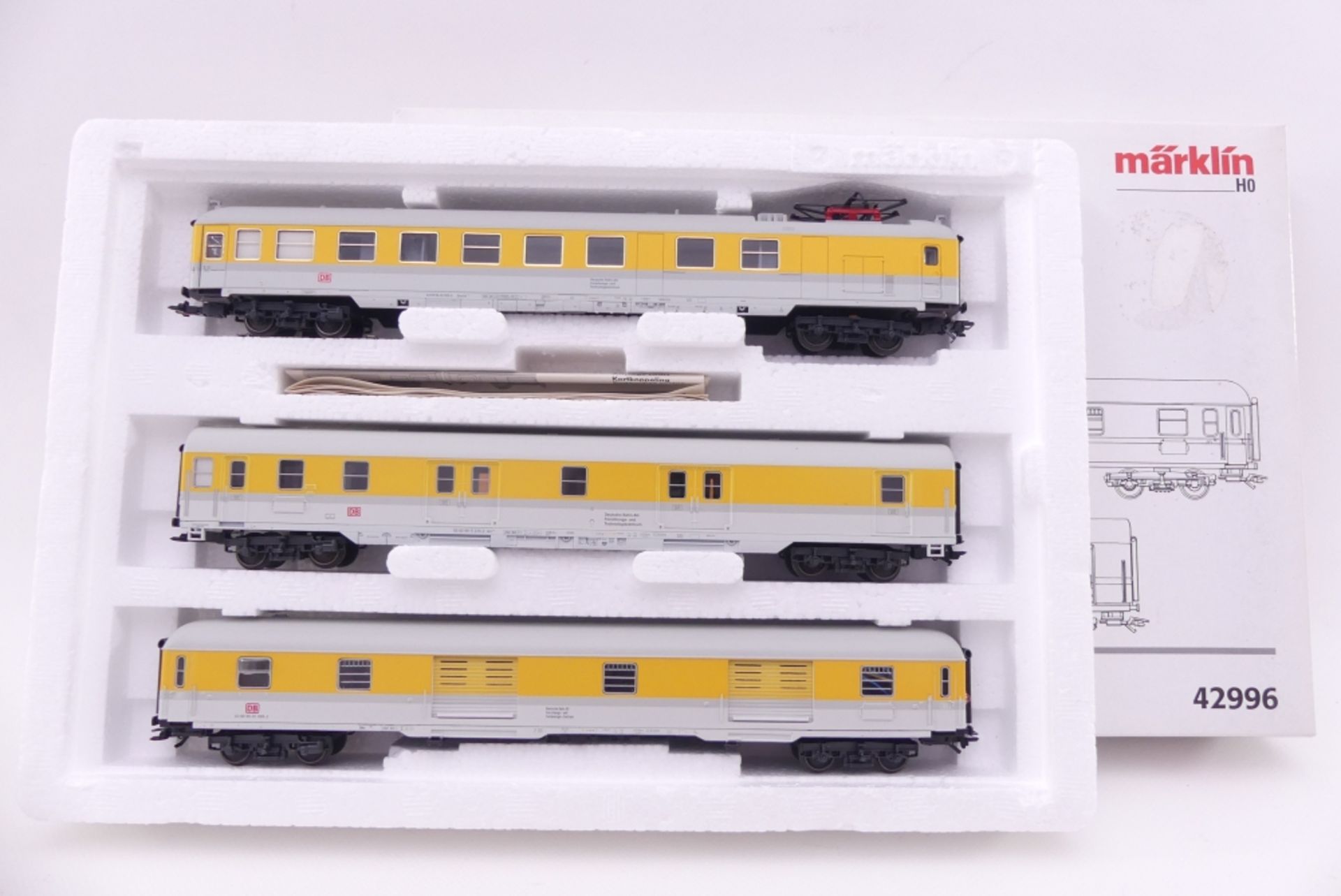 Märklin 42996, Set 3 Messwagen, sehr gut erhalten, ORK/Lagerspuren/beklebt