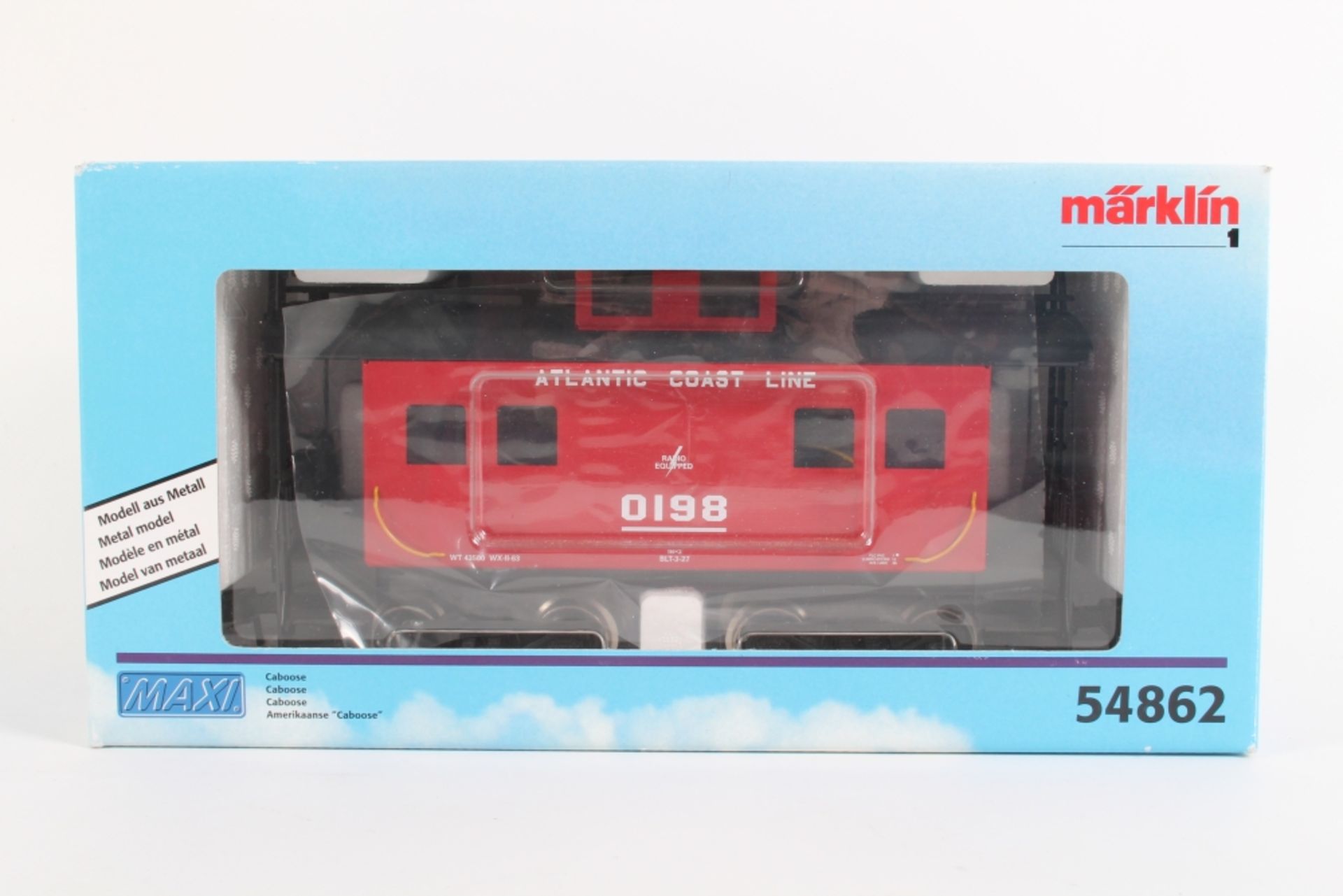 Märklin 54862, MAXI, ACL Cabose, sehr gut erhalten, ORK, Gebrauchs- und Lagerspuren