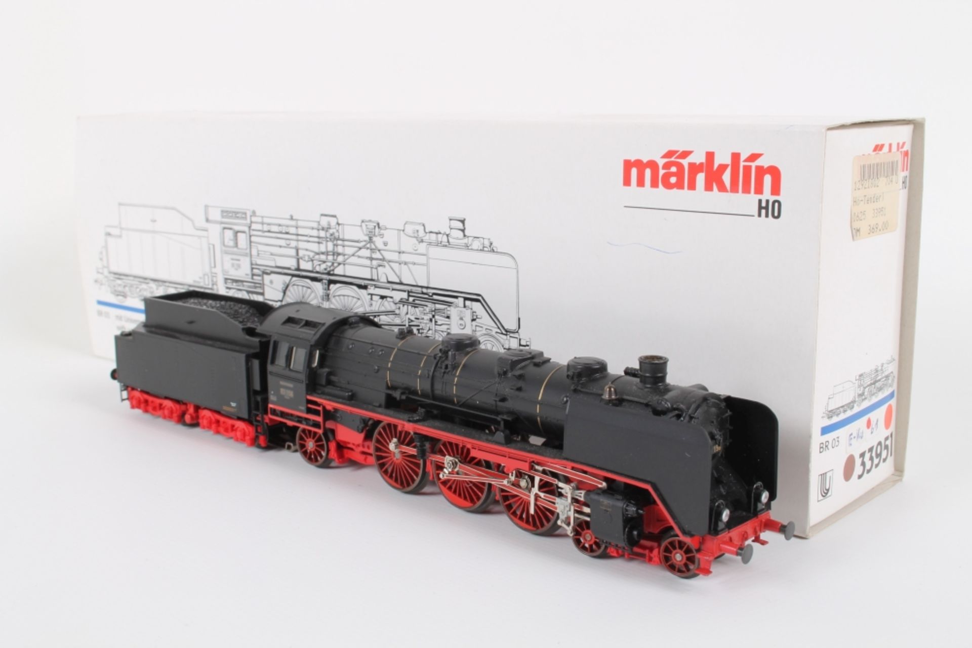 Märklin 33951, "03 156", Dampflokomotive der DRG, DELTA- Digital, wird erkannt, fährt weder analog