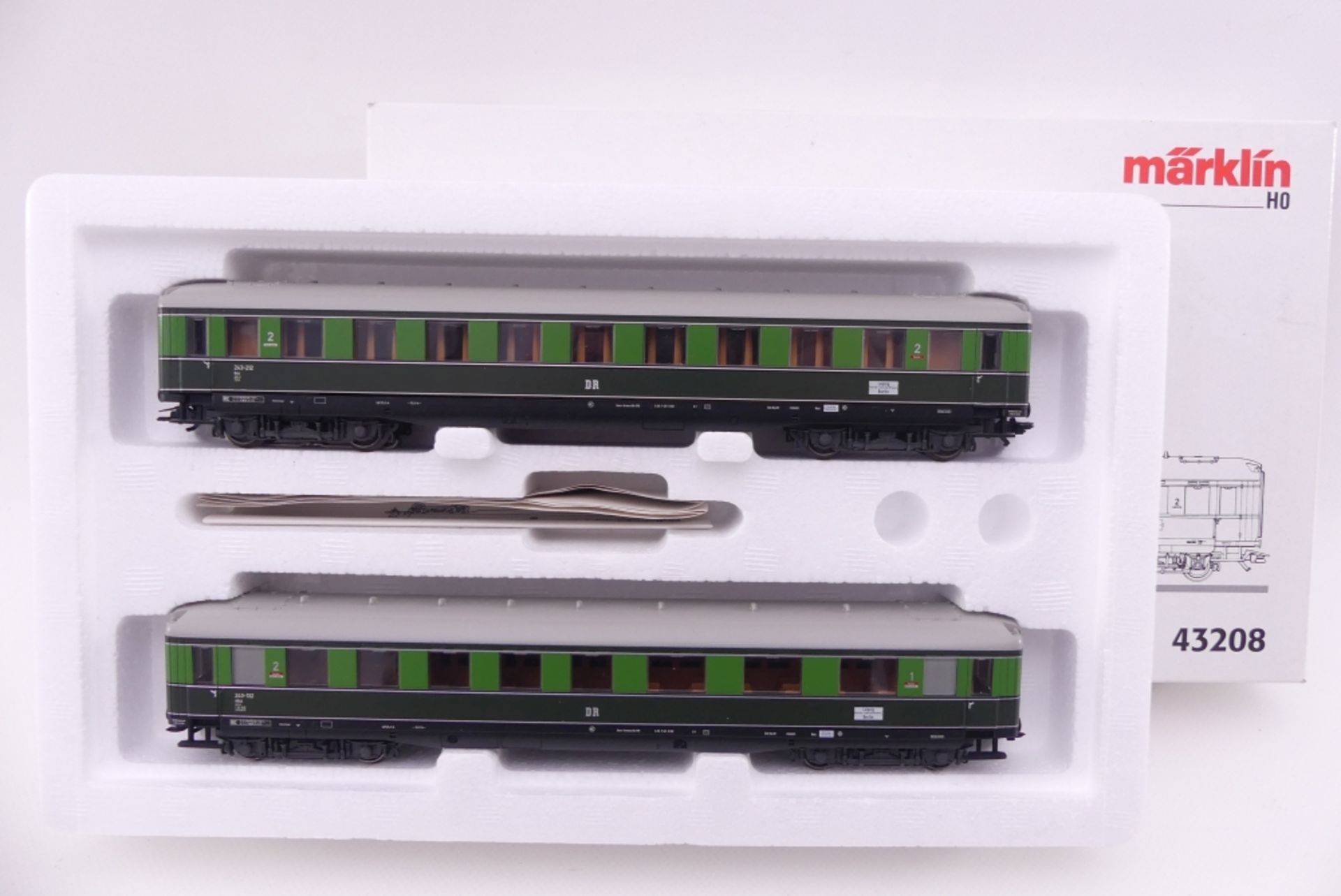 Märklin 43208, Wagenset "Fernschnellzug Berlin-Leipzig", sehr guter Zustand, Beschreibung, ORK/