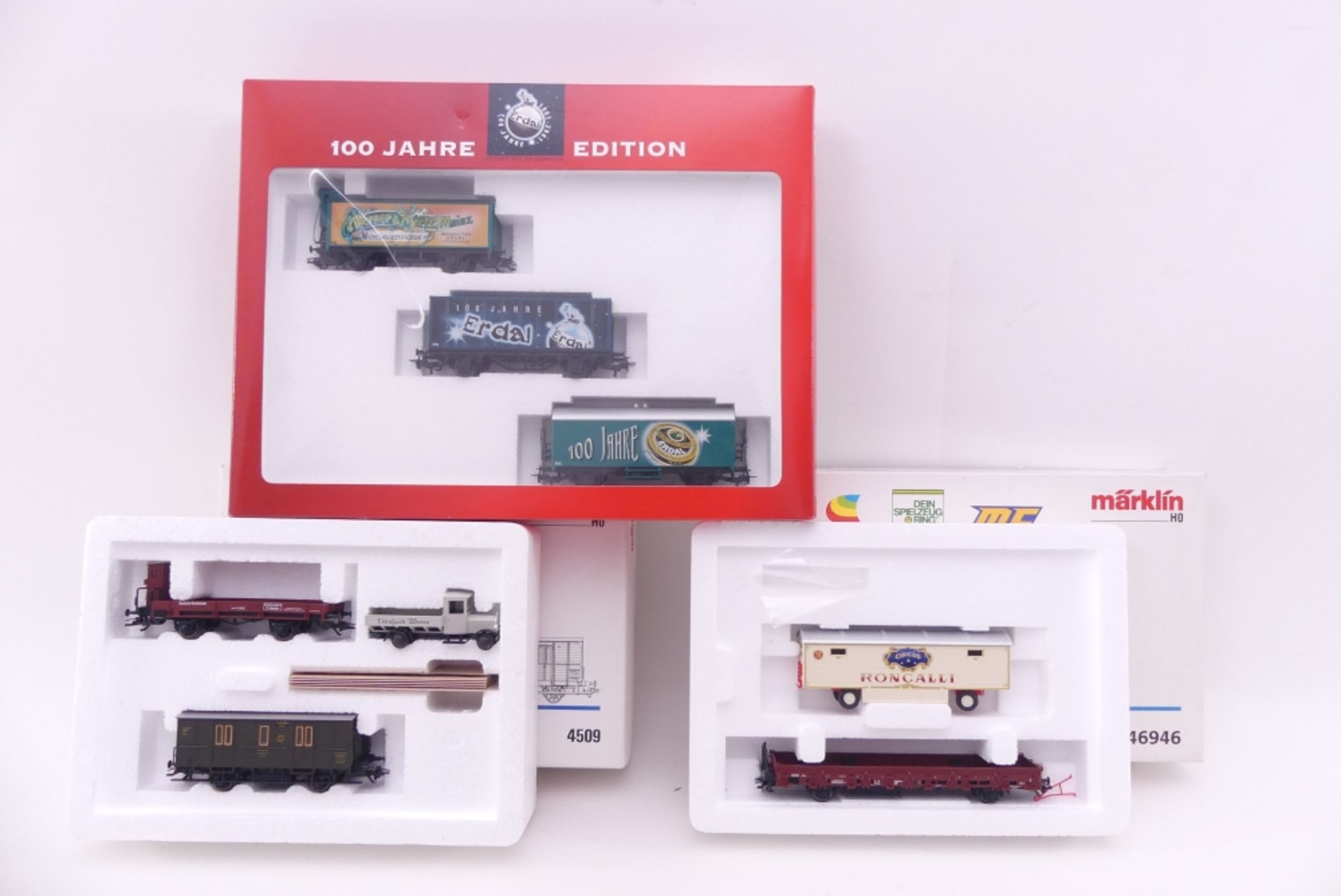 Märklin drei Wagen-Sets, 94095, 46946, 4509, sehr gut erhalten, ORK/leichte Lagerspuren