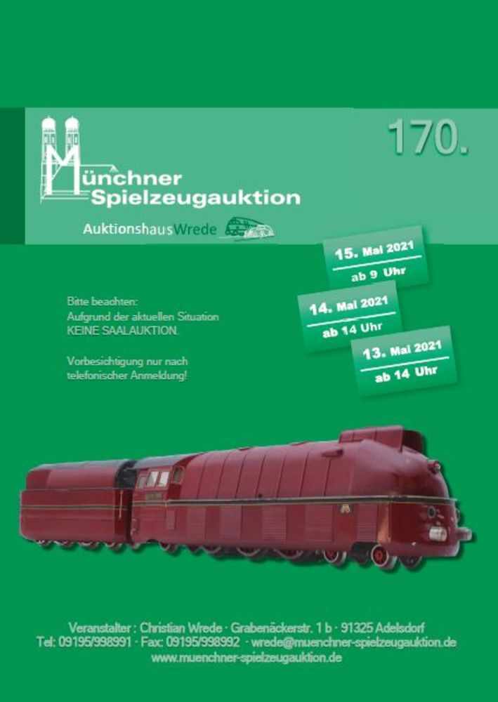 170. Münchner Spielzeugauktion