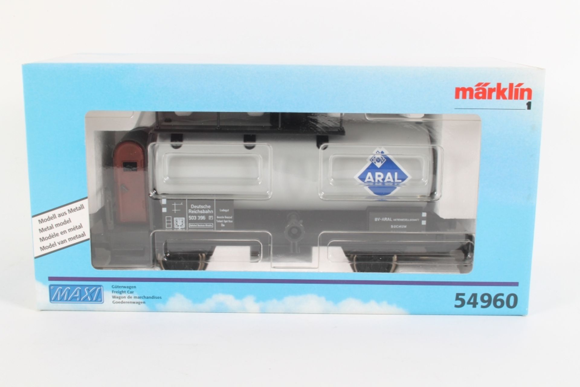 Märklin 54960, MAXI, DRG Kesselwagen "ARAL" mit Bremserhaus, sehr gut erhalten, ORK, Gebrauchs-