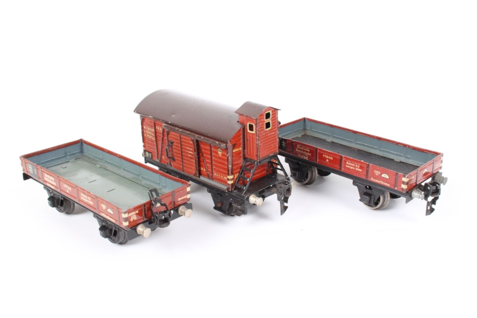 Märklin drei Güterwagen, 17690, 16910, 17640, Alters- und Gebrauchsspuren