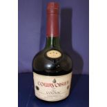 A bottle of vintage Courvoisier cognac 0.68 L