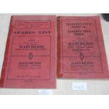 Two vintage motor cycle manuals for Matchless. etc