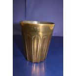 A heavy antique bronze & brass drinking vessel