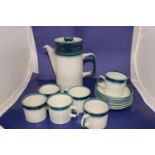 A vintage Wedgewood 'Blue Pacific' coffee service