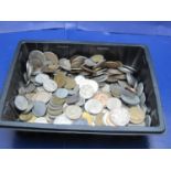 A large selection of assorted World coins