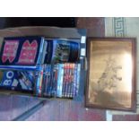 A tray of DVD's & other items