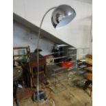 A modern retro style chromed floor lamp H160cm