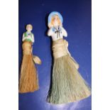 Two collectable ceramic half doll figures