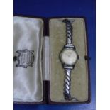 A boxed vintage Ladies Tissot watch