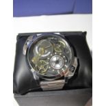 A new boxed oversized Storm watch in good working order