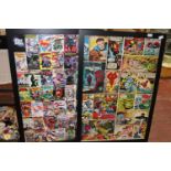 Two framed DC Marvel comic posters 100cm x 67cm
