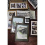 A selection of framed prints