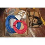 A job lot of hoses & tools etc