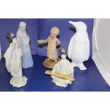 Five assorted porcelain figures