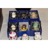 A selection of Faberge style eggs