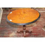 A vintage inlaid side table h66, w60cm unable to post