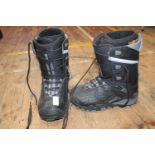 A pair of SIMS snow boarders boots size 8