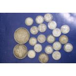 A job lot of pre 1920 british silver coinage. 53.1 grams