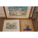 A selection of framed art work