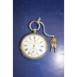 A vintage 925 silver Fattorini's & sons non magnetic lever pocket watch in GWO