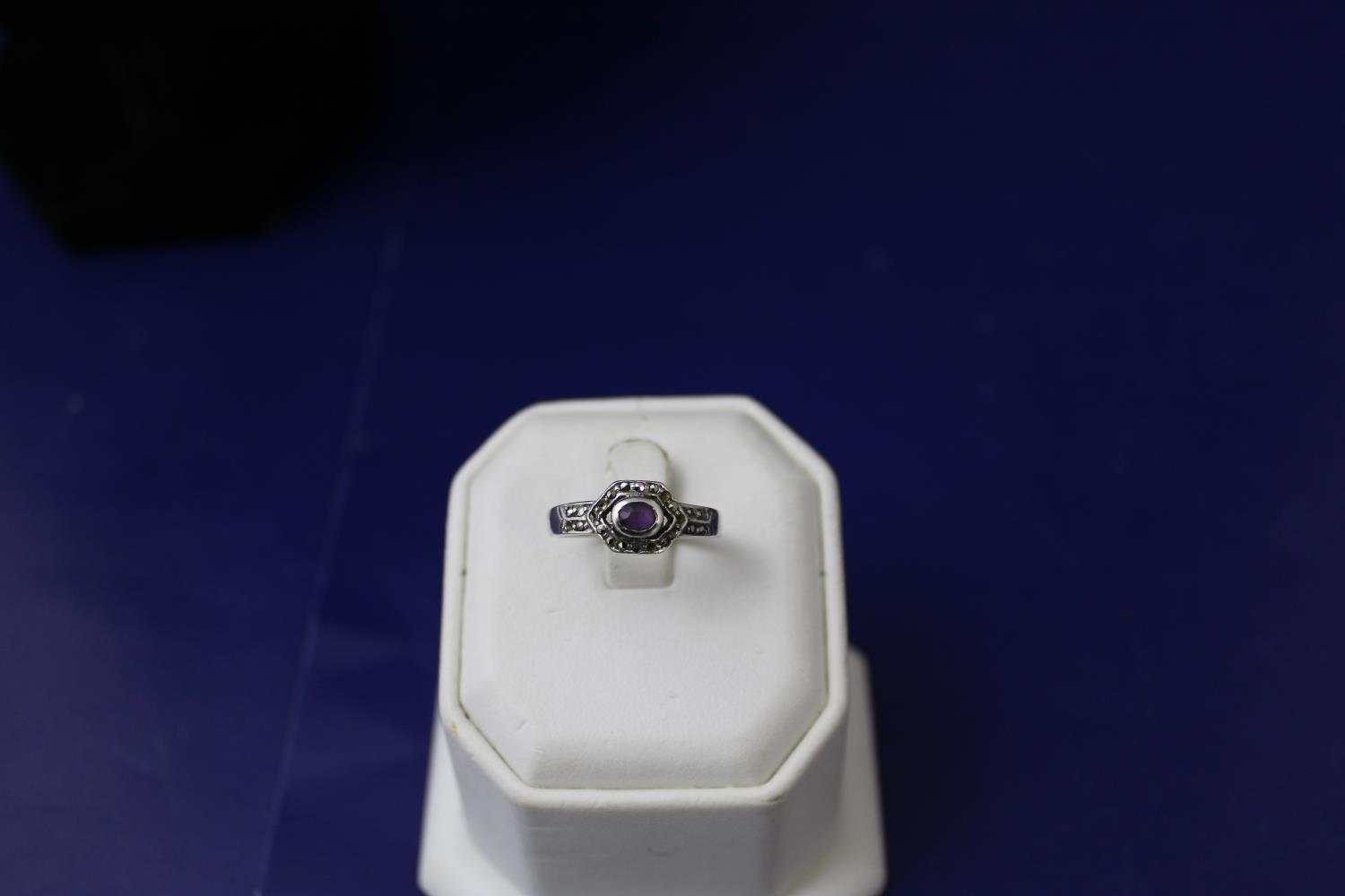 A boxed 925 silver ring
