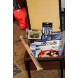 A vintage sewing stool/box and all the contents